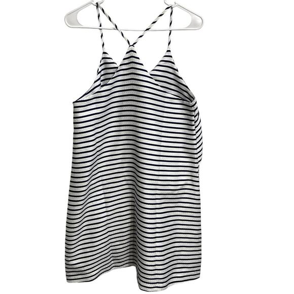 Maeve by Anthropologie Ahoy Swing Mini Dress Nautical Sailor Coastal Size M - Picture 2 of 3